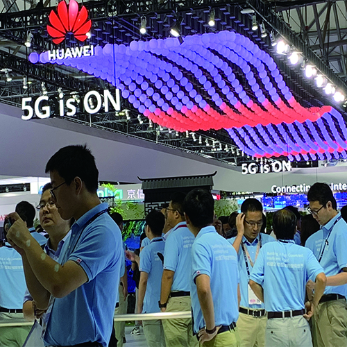 GINYU数控球点亮“5G is ON”—2019上海华为5G展会